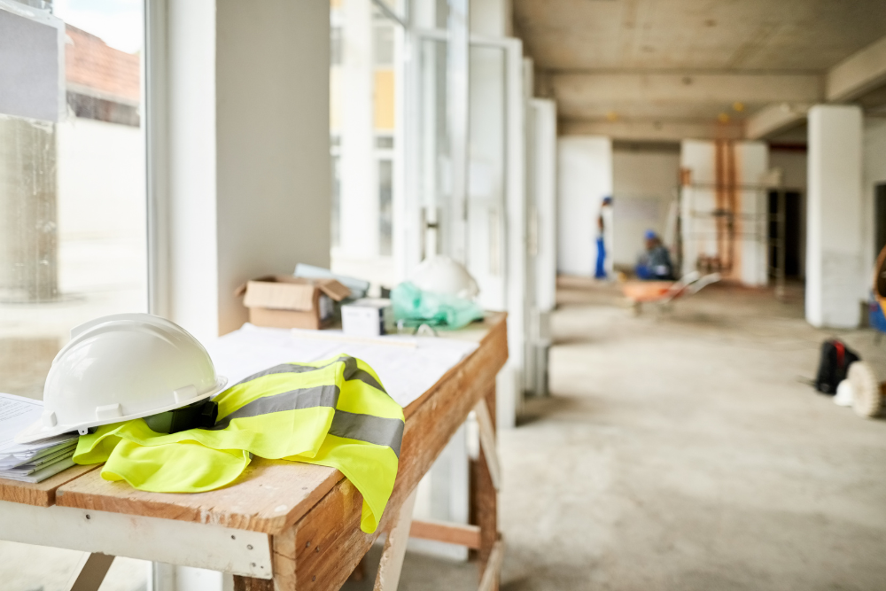 Cleanup of a construction site