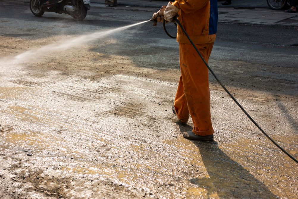 Cleaning a Construction Site