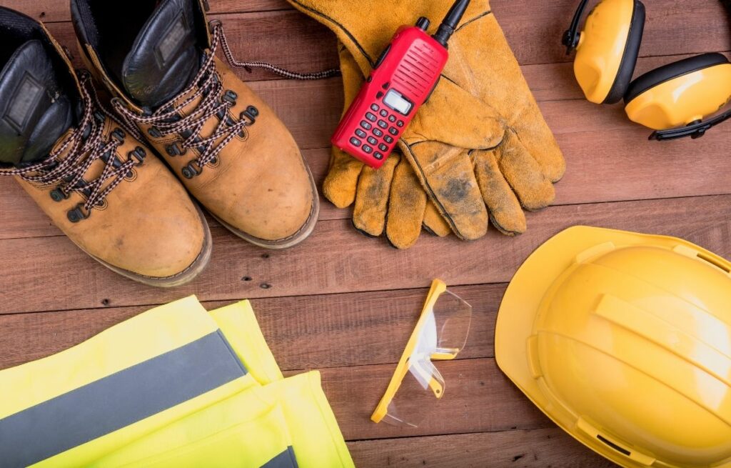 SAFETY GEAR FOR POST-CONSTRUCTION CLEANING